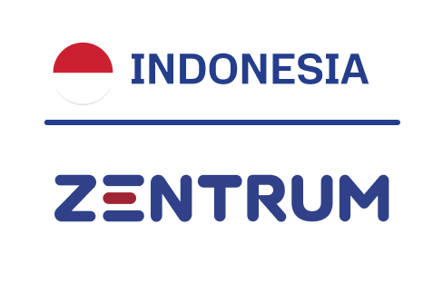 Indonesia flag and Zentrum logo